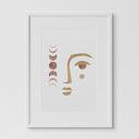 Plakat 50x70 cm - twarz boho