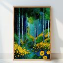 Las - grafika na plakacie na A3