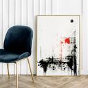 Plakat minimalistyczna abstrakcja - format 50x70 cm B2