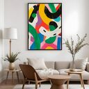 Plakat Kolorowa geometria abstrakcja - format 50x70 cm