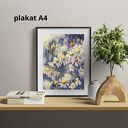 Kwiaty polne, rumianki - wydruk artystyczny/plakat (A4)