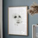 Zestaw plakatów 40x50 cm Kobieta i kwiat 81 - 2 sztuki do eleganckiego wnętrza