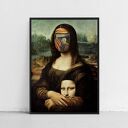 Plakat Krzyk Mony Mona Lisa da Vinci 40x50 cm - gotowy pomysł na prezent. 
