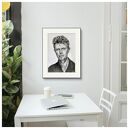 Plakat David Bowie A3 - seria Ikony (rysunek ołówkiem)