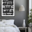 Zestaw plakatów 40x50 cm - czarno białe fotografie w stylu loftowym (tryptyk 3 szt.)