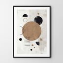 Plakat Geometria w stylu boho - format 50x70 cm