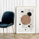 Plakat Geometria w stylu boho - format 50x70 cm