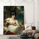 Plakat Bunny v2 w formacie 40x50 cm - inspiracja da Vinci