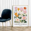 Plakat botaniczny kwiaty - format 50x70 cm