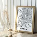 Plakat mapa Madryt 50x70 cm B2 do biura