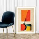 Geometryczna abstrakcja - plakat 70x100 cm