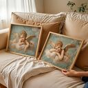 ZESTAW PLAKATÓW 2cz 50x40 cm Anioły Cherubinki (set254)