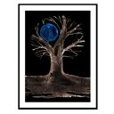 Plakat botaniczny Drzewo 2 - oryginalna grafika 50x70 cm