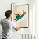 Plakat Jamnik pies - format 50x70 cm B2