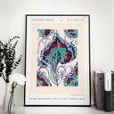 Retro orientalny plakat 61x91 cm - wzory vintage do salonu