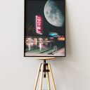 Plakat Pacific Ocean Drive - Kolaż Fine Art A3