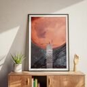 Plakat Eksploracja Kosmosu - Kolaż Fine Art (A3 - 29,7x42cm)