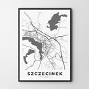 Mapa Szczecinka - plakat 40x50 cm
