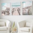 ZESTAW PLAKATÓW 50x70 cm, Pastelowe Pejzaże Morskie set43