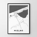 Plakat Mapa Mielno - format 30x40 cm