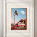 Plakat Jezus Chrystus Super Drive 30x40 cm z humorem