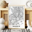 Plakat mapa Madryt - format 61x91 cm