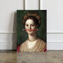 Plakat Dziewczyna z ołówkiem 40x50 cm - elegancki plakat do salonu