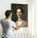 Plakat Dziewczyna z ołówkiem - format 40x50 cm