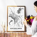 Mapa Szczecinka - plakat 40x50 cm
