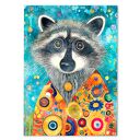 Plakat z kolorowym szopem praczem 50x70 cm - dekoracja do pokoju dziecka