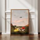 Plakat Obcy - Kolaż Fine Art A3 (druk pigmentowy, bez ramki)