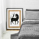 Plakat jednorożec Black Unicorn 40x50 cm