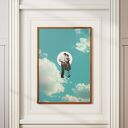 Plakat Zakochana Para - kolaż minimalistyczny 30x40 cm