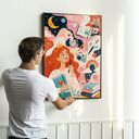 Plakat Marzycielka 61x91 cm - kolorowa ilustracja