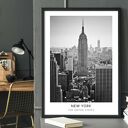 Plakat czarno biały - MIASTO NEW YORK 40x50 cm (8 2 - 0015)