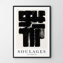 Plakat Soulages Eau - Forte XB - format 30x40 cm