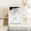 Plakat Kołobrzeg mapa - format 61x91 cm