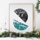 Świąteczna abstrakcja - plakat 30x40 cm