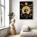 Plakat Kobieta Kolaż Astrologia A4 dla Dziewczyny - autorski wzór