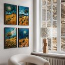 Zestaw 4 plakatów 40x50 cm - Włoski pejzaż
