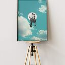 Plakat Zakochana para - kolaż minimalistyczny 70x100 cm