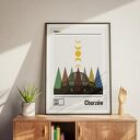 Plakat Chorzów (50x70cm) - kolaż miasta z Planetarium Śląskim