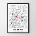 Twoja mapa Twoje miejsce - plakat personalizowany - format 61x91 cm