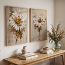 ZESTAW PLAKATÓW 2cz 40x50 cm Stokrotki (set239)