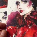 Muse 2, wydruk w rozmiarze pocztówki, ilustracja modowa
