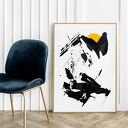 Plakat Touch of Sun 50x70 cm - abstrakcja do salonu