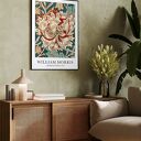 Plakat William Morris Honey Suckle 1876 - wzór kwiatów, format A4