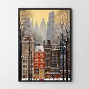 Plakat Zima w Nowym Jorku - format A4