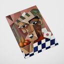 Plakat portret abstrakcyjny w formacie A4 - Hogstudio