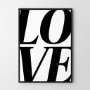 Plakat Miłość Love z napisem 40x50 cm
